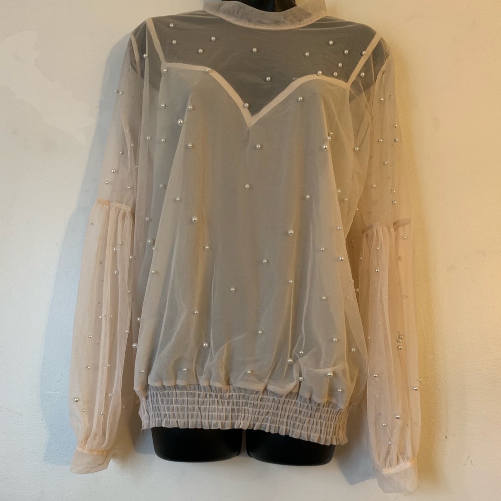 Beaded long sleeve Blouse